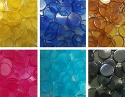 Translucent Plastic Discs - 15 Mm - Bag Of 30