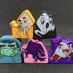 The Dice Tower: Monster Meeple Set (pack Of 10, Two Of Each Monster)
