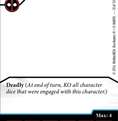 Marvel Dice Masters: Deadpool Promo Card