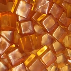 Translucent Plastic Cubes - 8 Mm - Bag Of 50 -Top Shelf Tokens Shop Orange 480x480