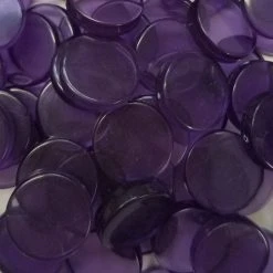 Translucent Plastic Discs - 15 Mm - Bag Of 30 -Top Shelf Tokens Shop discspurple 480x480