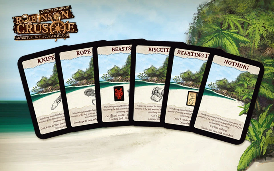 Robinson Crusoe: Adventure On The Cursed Island – Beach Card Mini Expansion 3 Robinson Crusoe: Adventure On The Cursed Island – Beach Card Mini Expansion