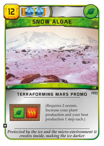 Terraforming Mars: Snow Algae Promo Card 3 Terraforming Mars: Snow Algae Promo Card